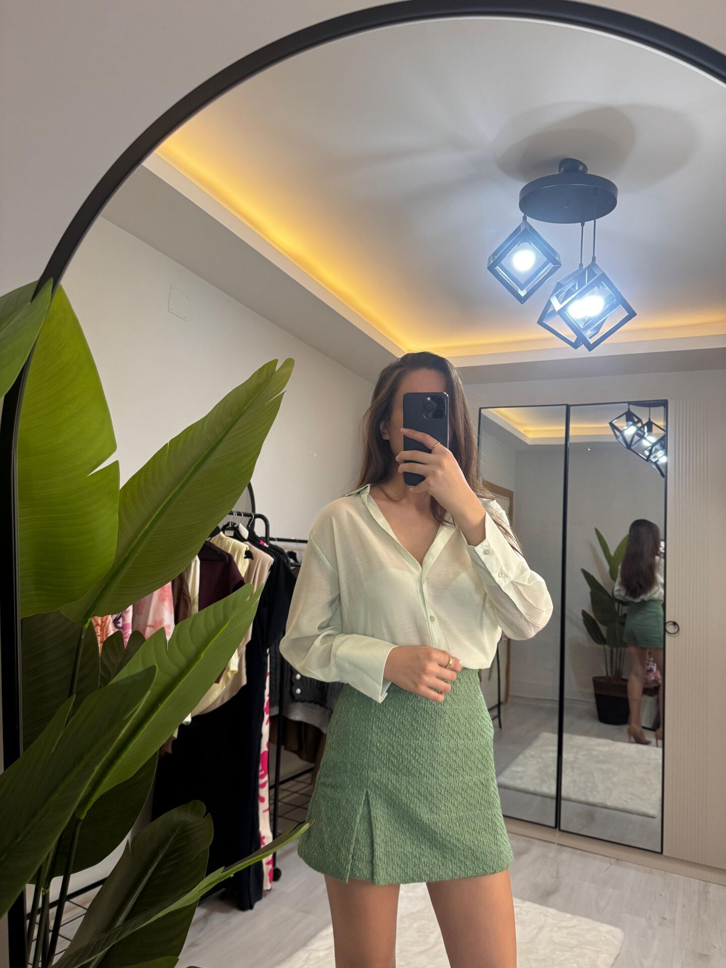 YIRTMAÇLI ŞORT ETEK