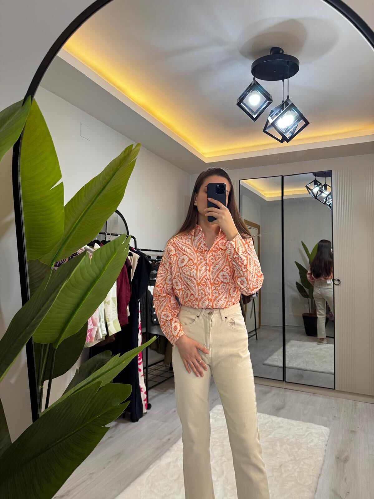 ŞAL DESEN MODAL GÖMLEK