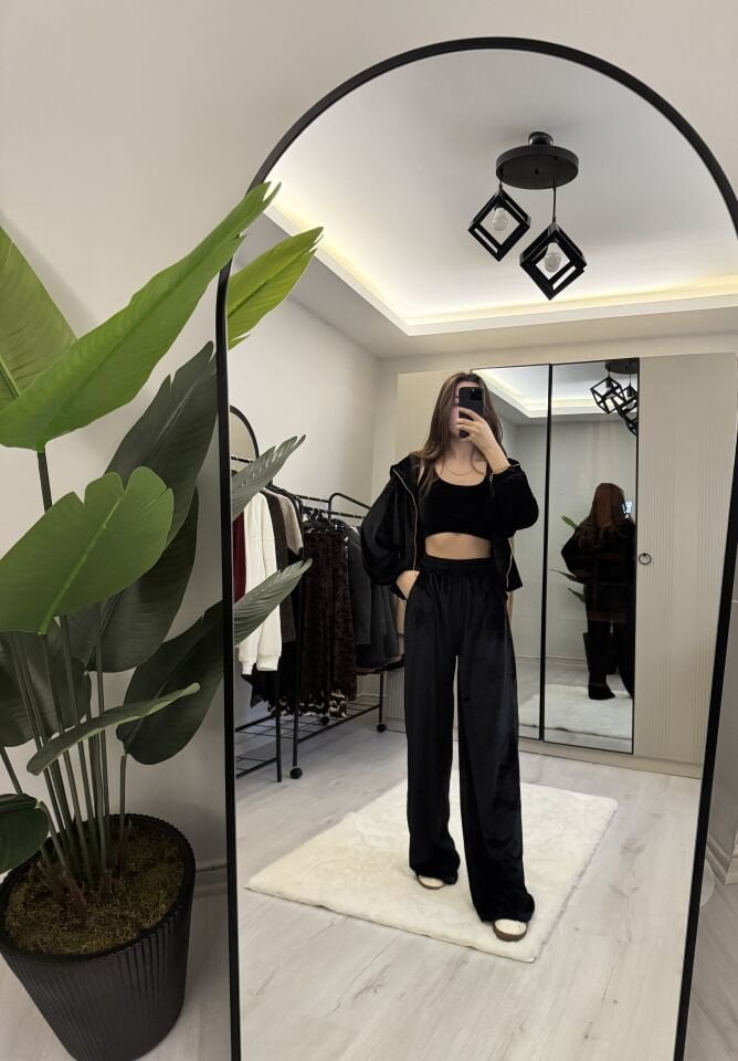 Kadife 3’lü Eşofman takımı