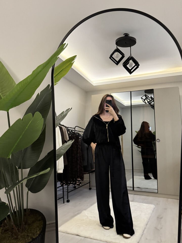 Kadife 3’lü Eşofman takımı