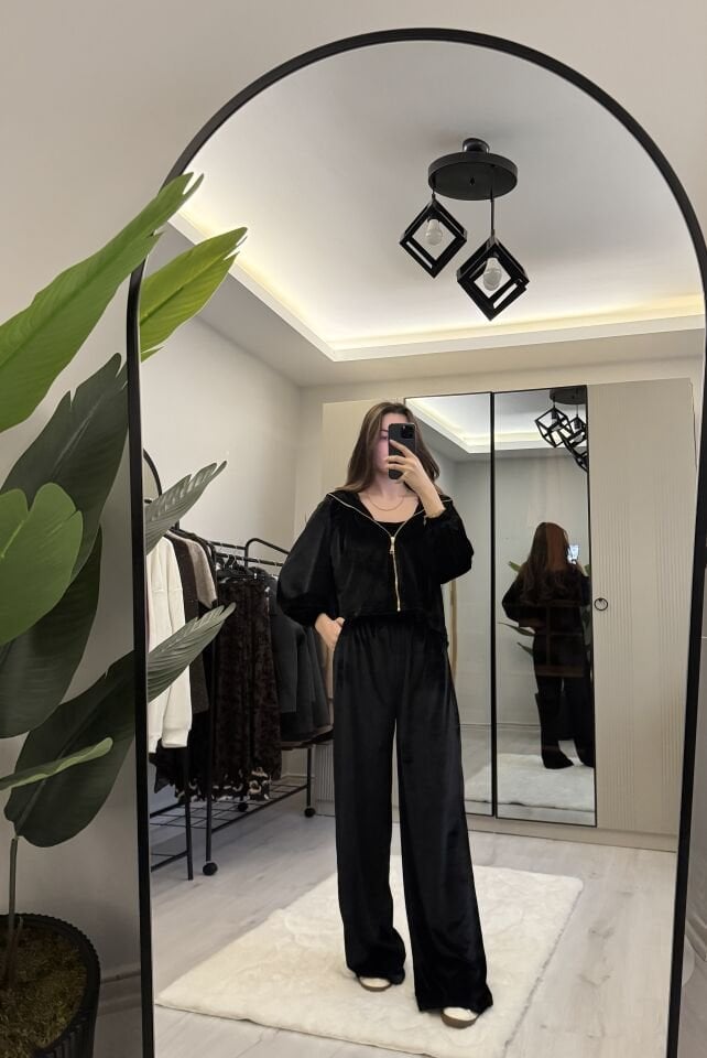 Kadife 3’lü Eşofman takımı